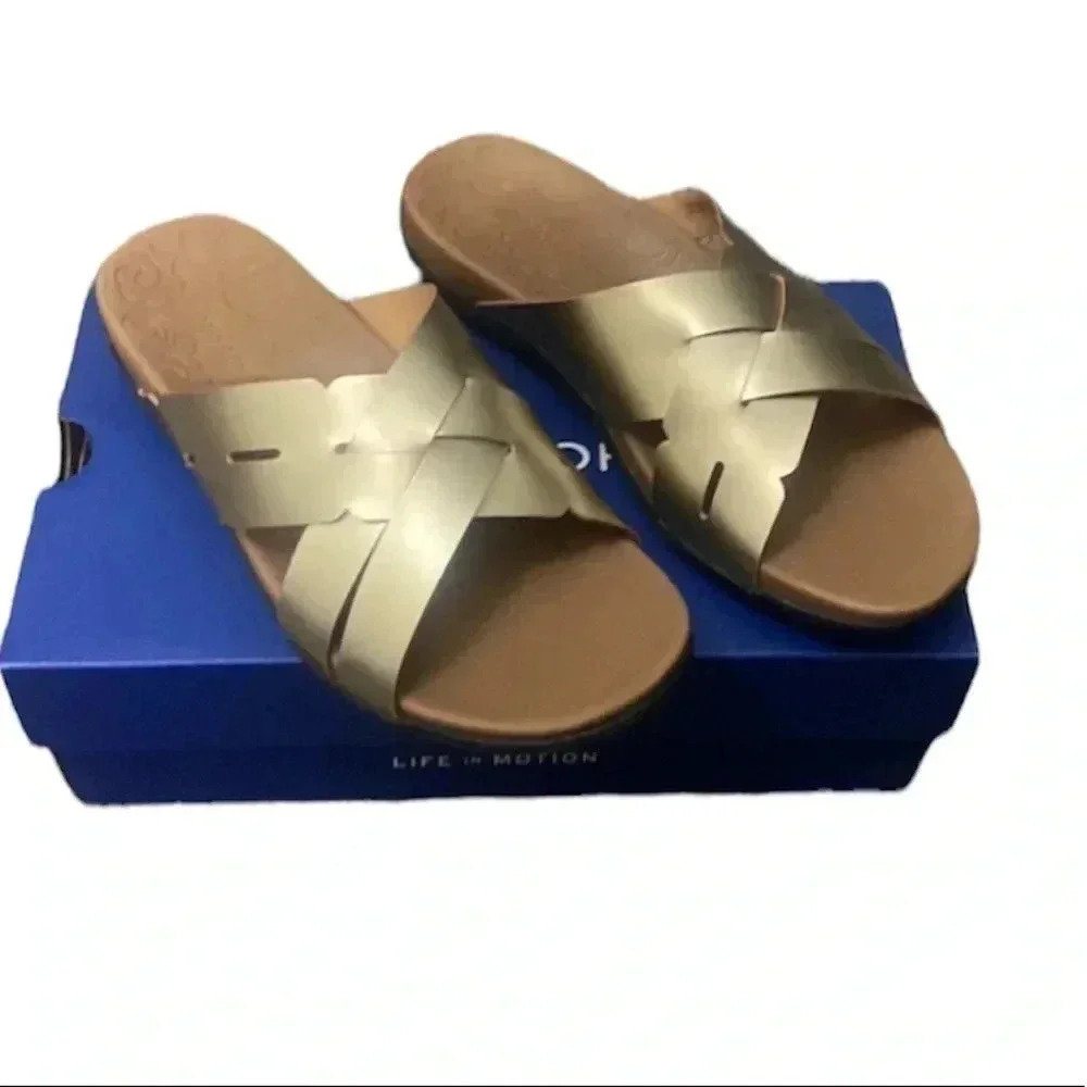 NIB ROCKPORT Ridge Woven Slide